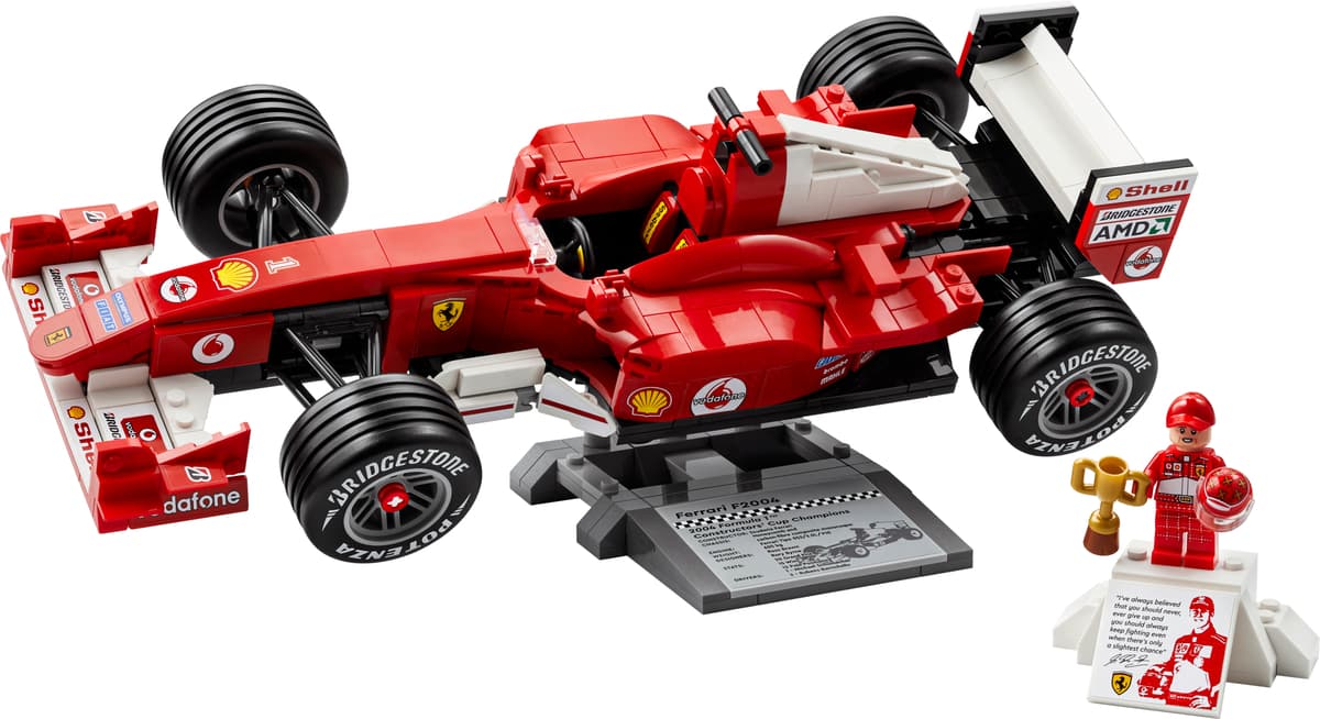 LEGO Ferrari F2004 e Michael Schumacher