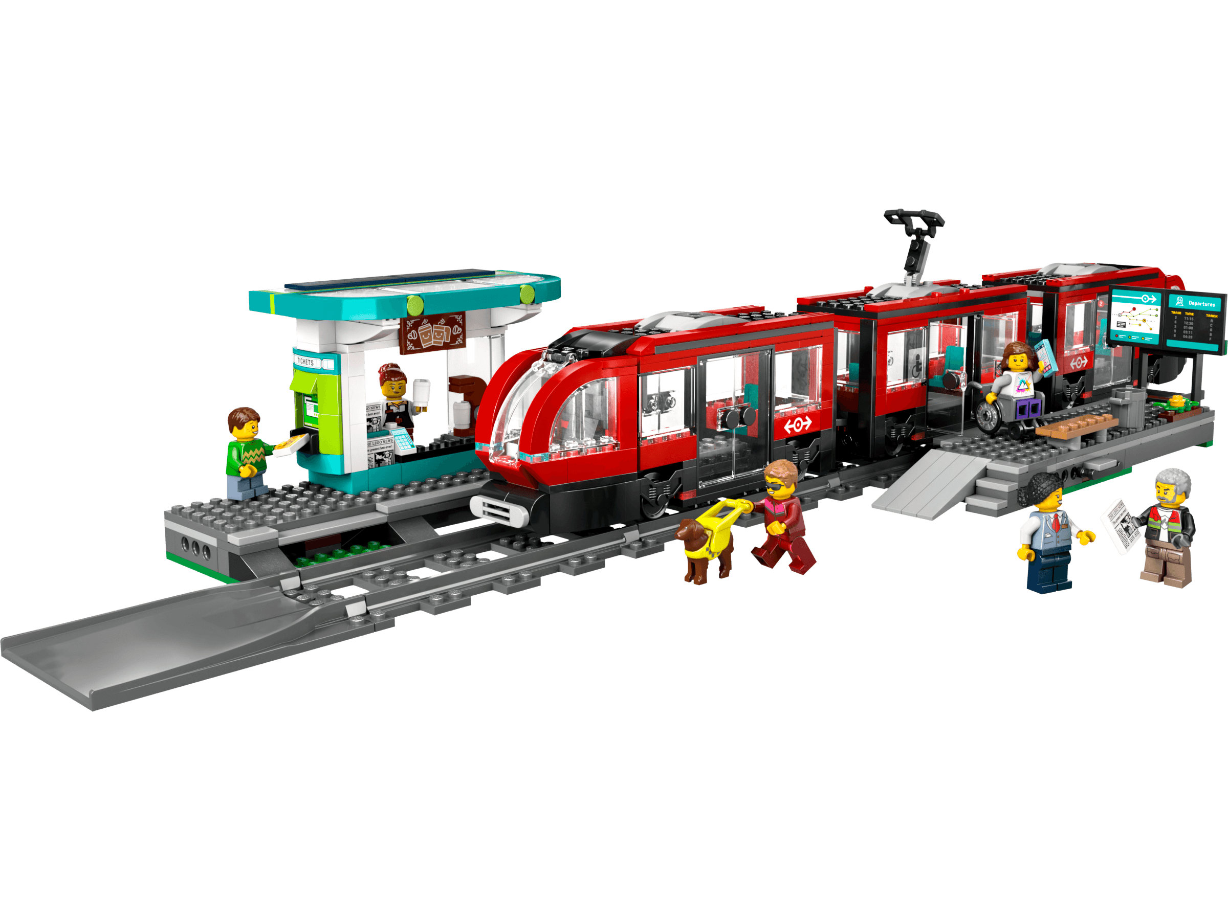 LEGO Trains Bonde e Estação do Centro da Cidade
