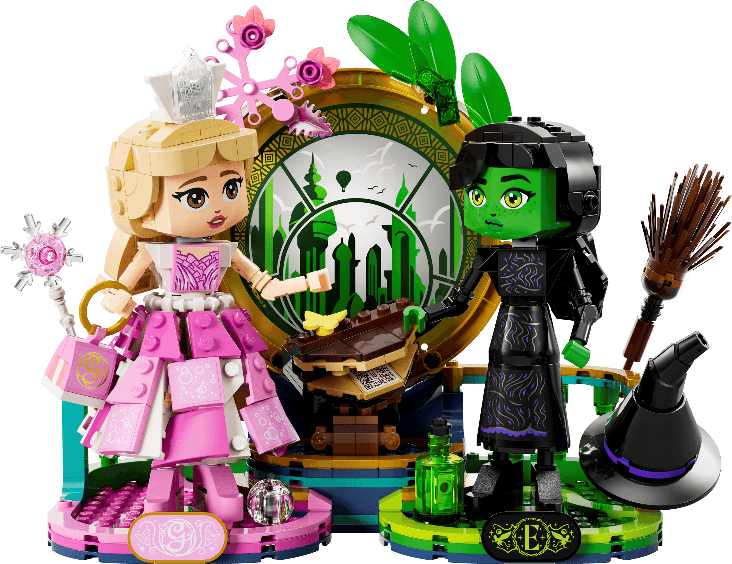 LEGO Figuras de Elphaba e Glinda