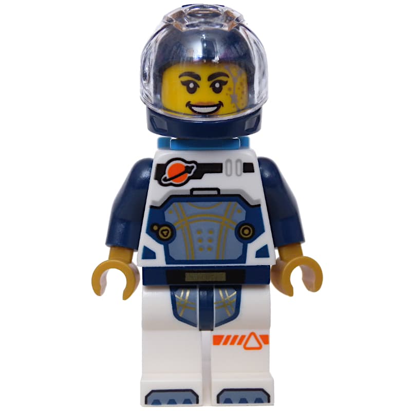 Astronaut, White and Dark Blue Spacesuit, Dark Azure Backpack, Dark Blue Helmet