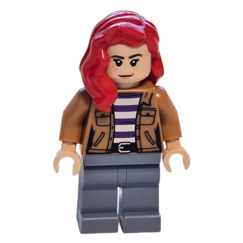 Mary Jane, Medium Nougat Jacket, Sand Blue Legs, Red Hair