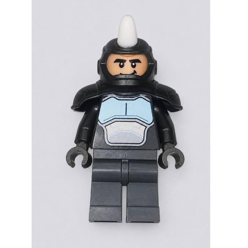 Rhino, White Horn, Metallic Blue Chest Plate