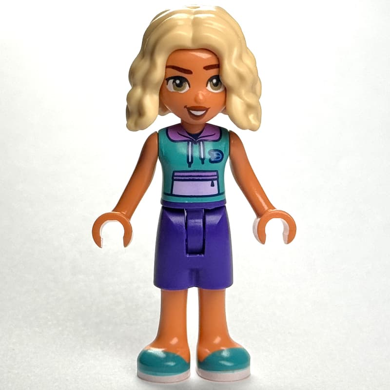 Nova, Dark Turquoise Top, Dark Purple Pants