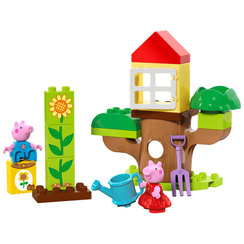 LEGO Peppa para jardim e casa na árvore