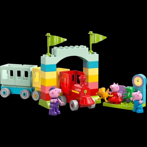 LEGO Train Ride with Grandpa Pig