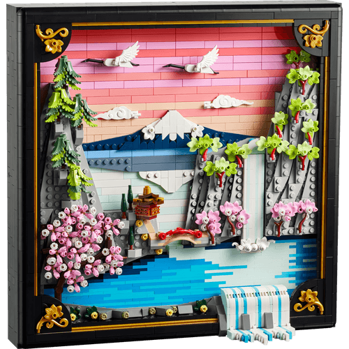LEGO Paisagem Japonesa com Cerejeiras