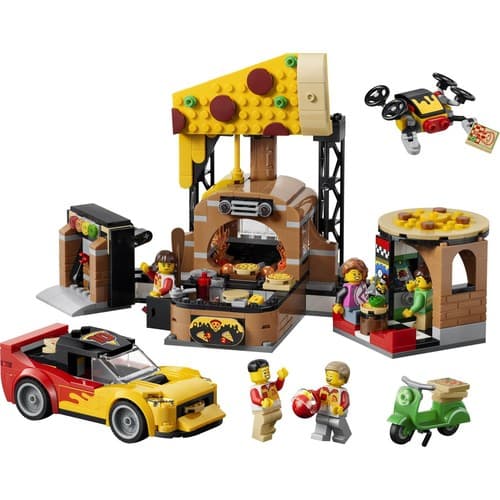 LEGO Experiência de Entrega de Pizza com Veículos