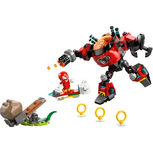 LEGO Knuckles contra Robô Egg Crusher do Dr. Eggman