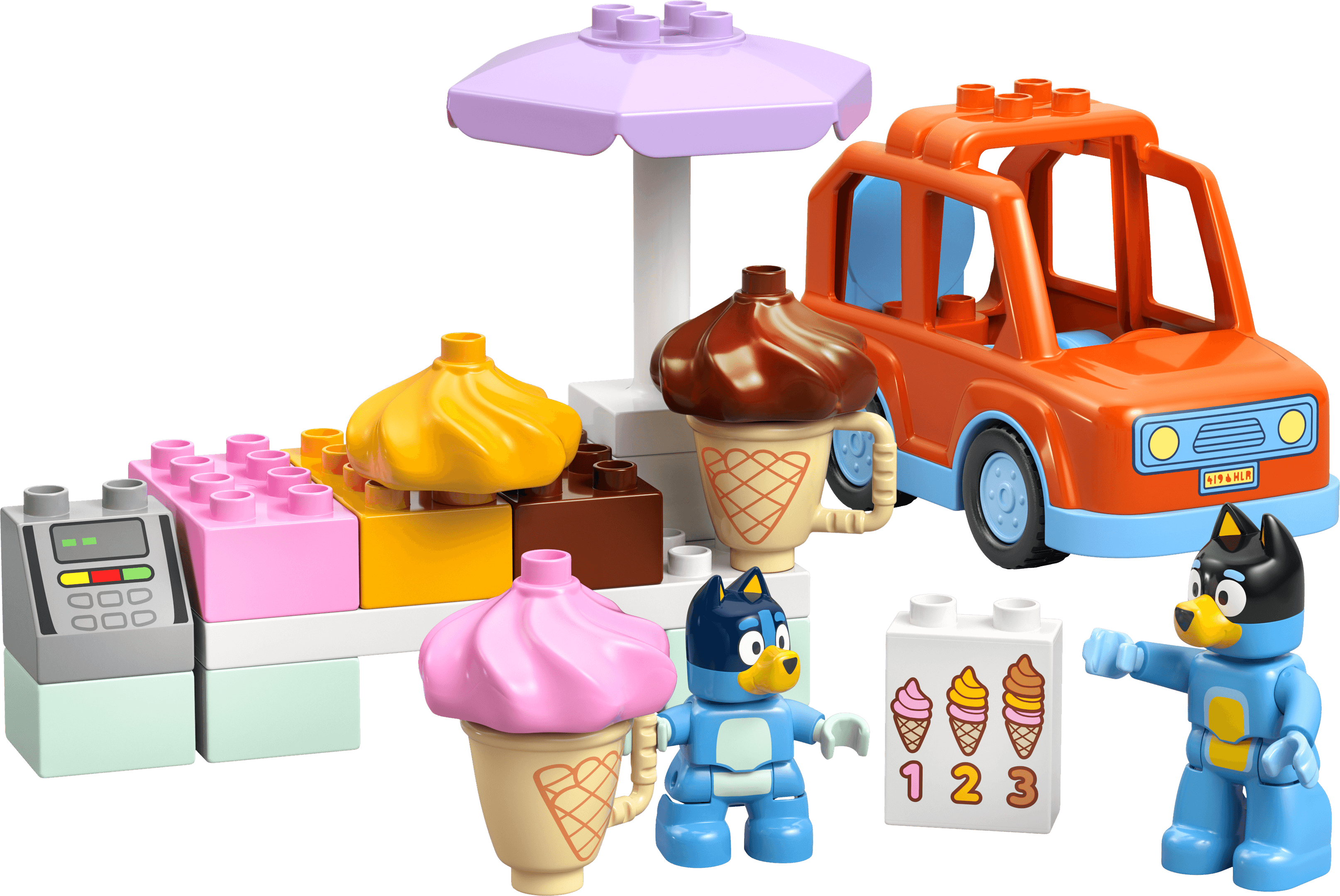 LEGO Bluey Ida À Sorveteria com a Bluey, set 10458