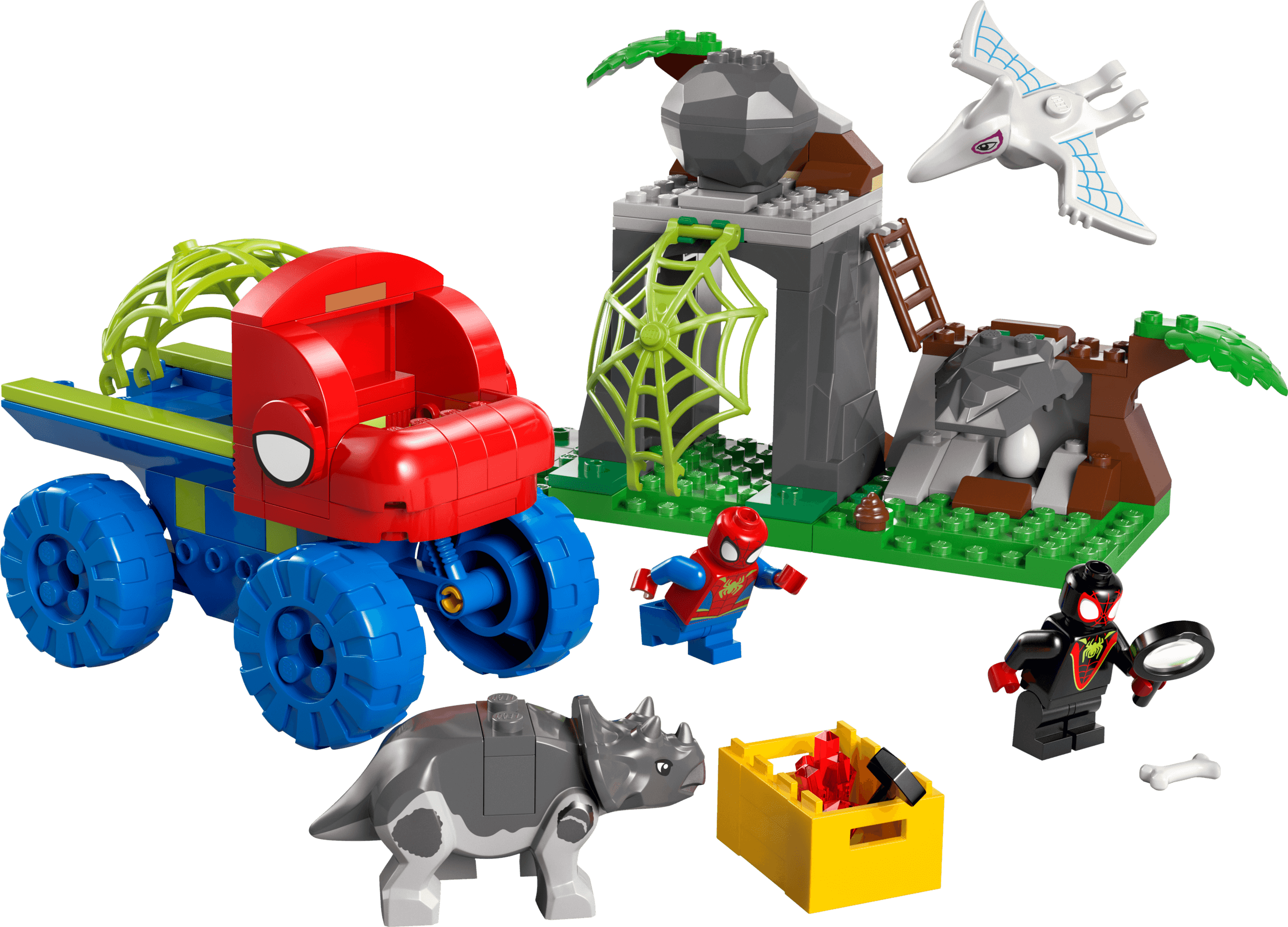 LEGO Team Spidey Dino Crawler Rescue, set 11199