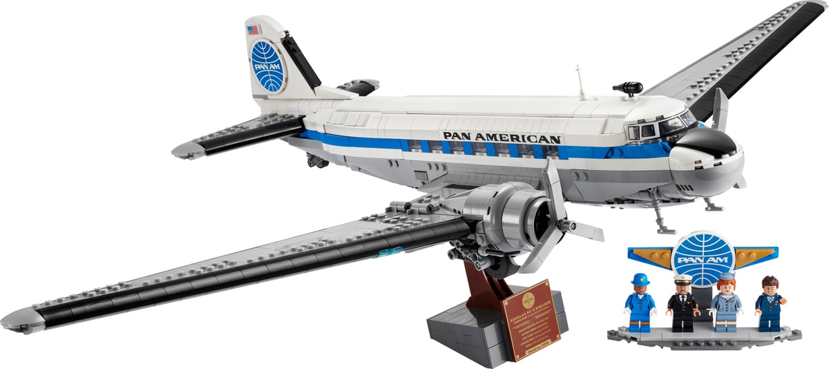 LEGO Douglas Dc-3 Pan Am Airliner Avião Comercial, set 11378