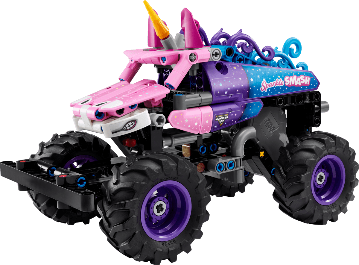 LEGO Monster Jam Sparkle Smash com carregamento manual, set 42220