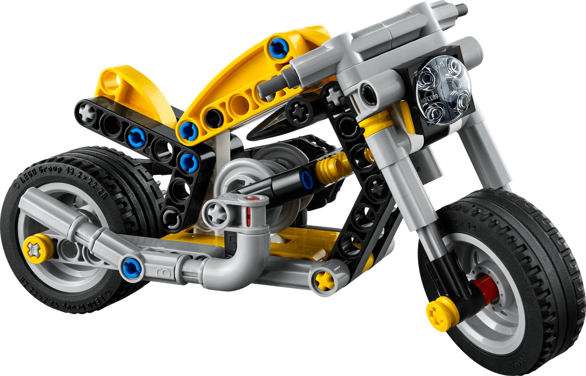 LEGO Yellow Motorcycle, set 42225