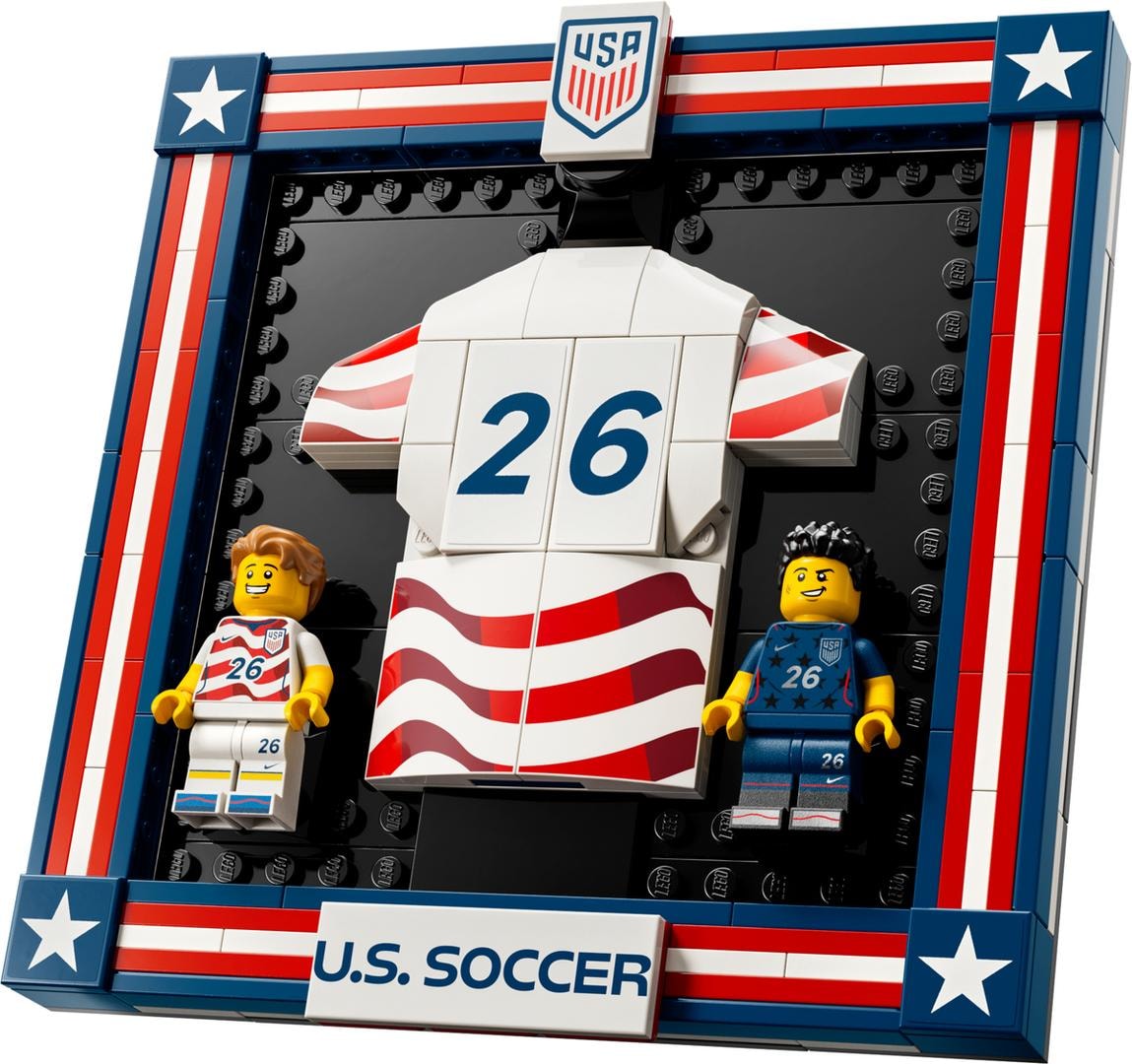 LEGO Sports Camisa da Seleção Nacional de Futebol dos EUA de 2026, set 43033