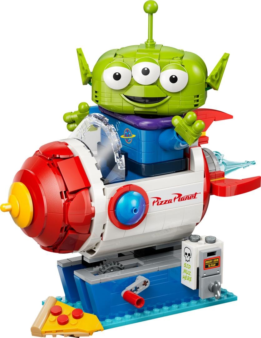 LEGO Alien with Pizza Planet Rocket Ride, set 43307