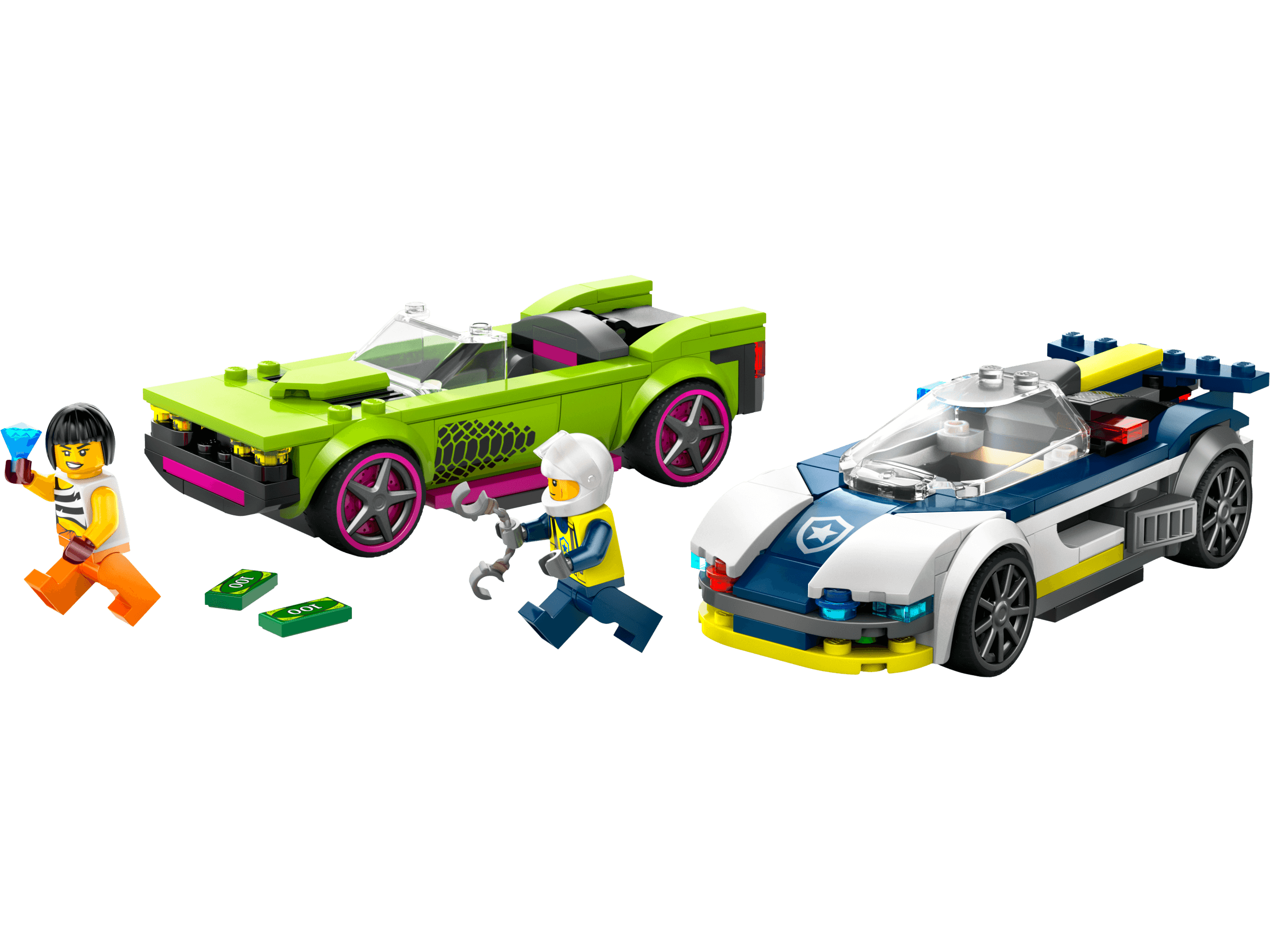 LEGO Carro de polícia e poderoso carro esportivo, set 60415