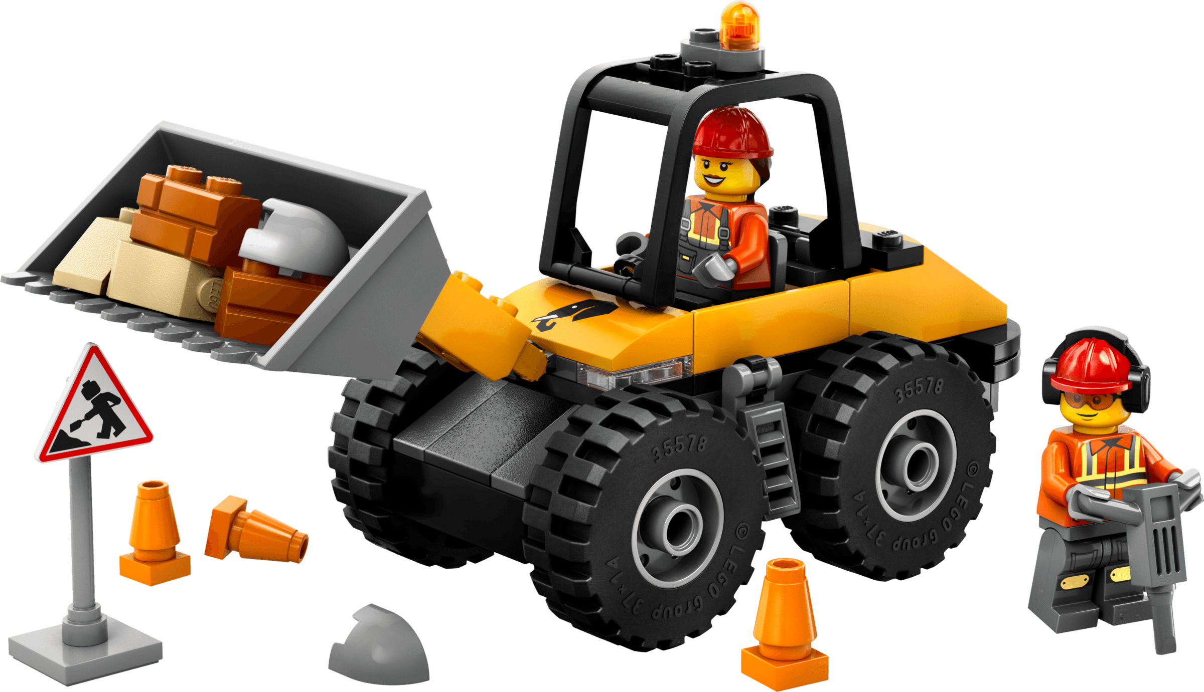 LEGO Yellow Construction Wheel Loader, set 60450