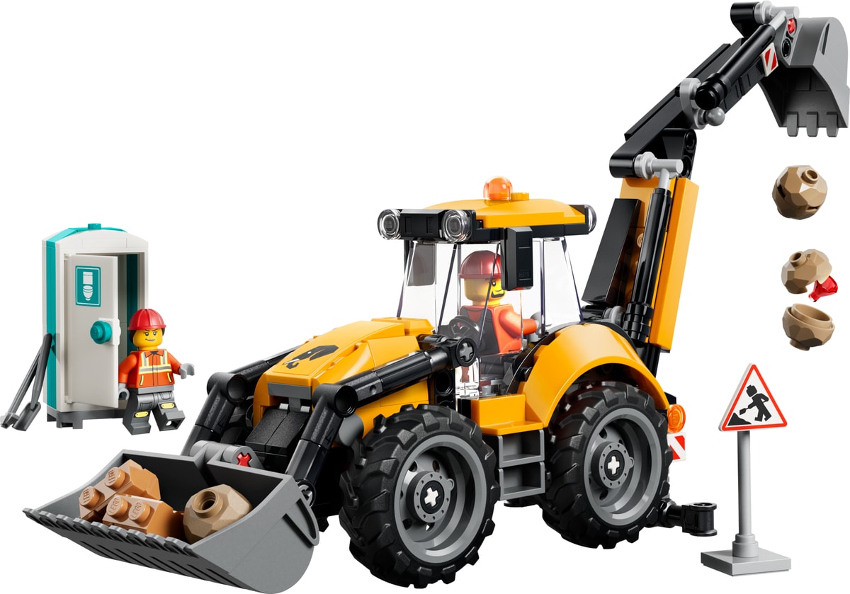 LEGO Retroescavadeira Amarela, set 60480