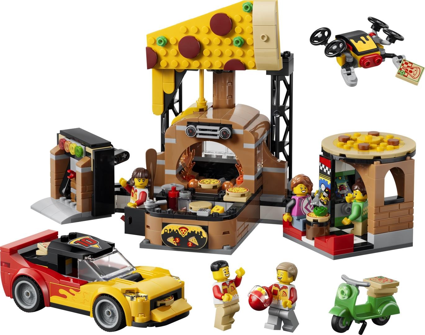 LEGO Experiência de Entrega de Pizza com Veículos, set 60496
