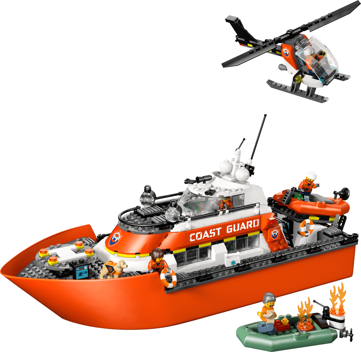 LEGO Coast Guard Rescue Boat & Helicopter, set 60504