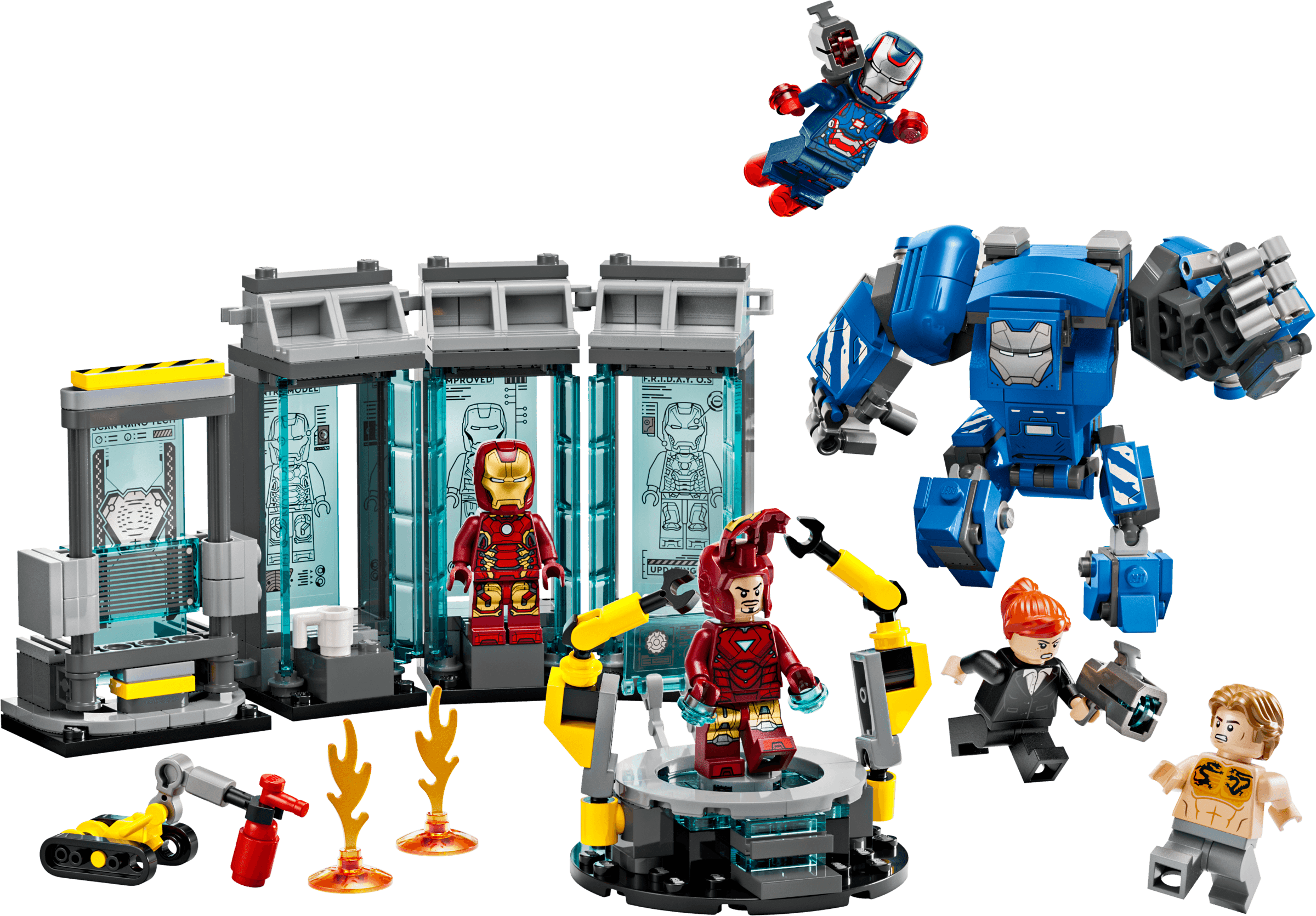 LEGO Iron Man's Laboratory: Hall of Armor, set 76315