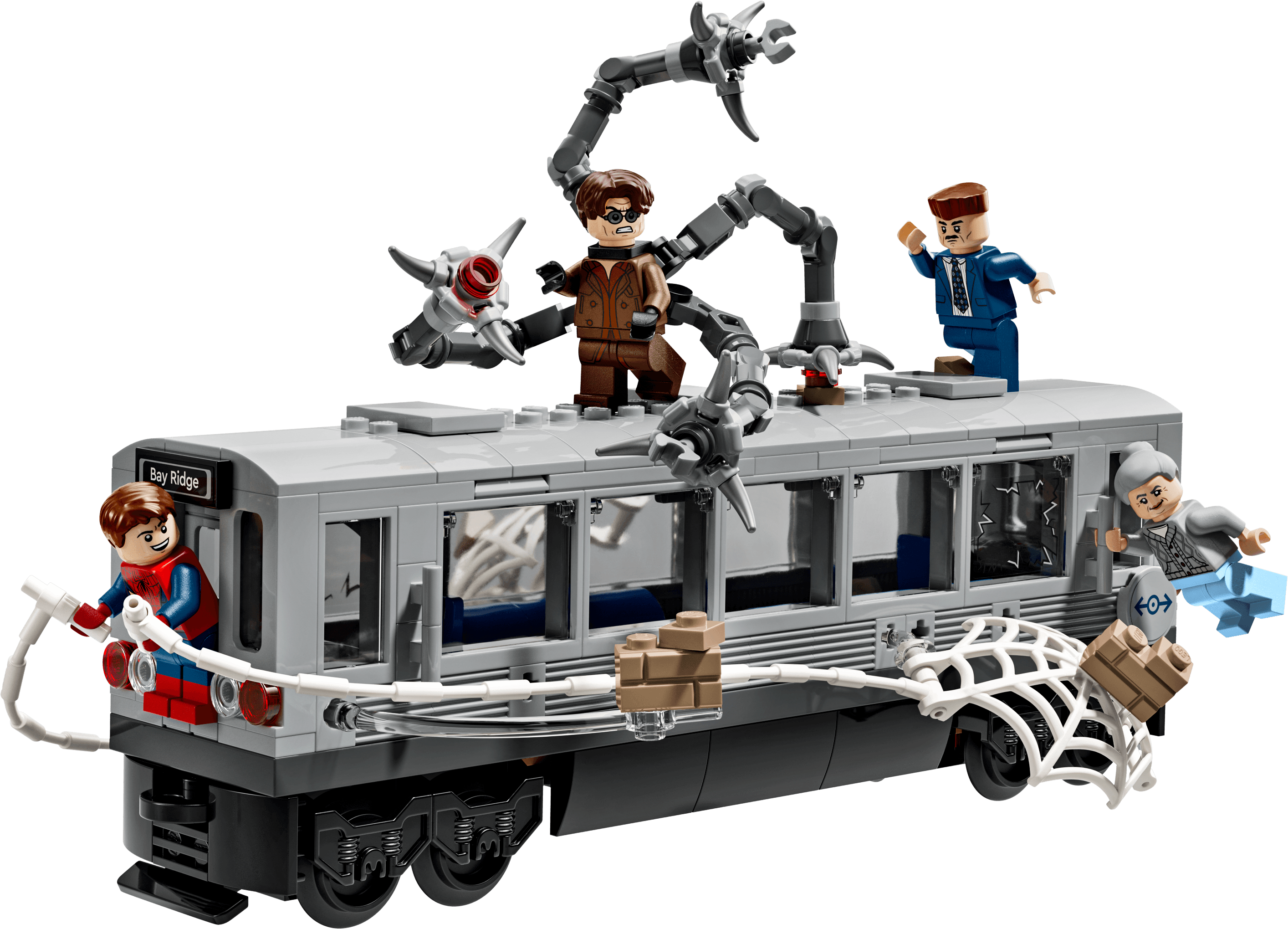 LEGO Spider-Man vs. Doc Ock Subway Train Scene, set 76321