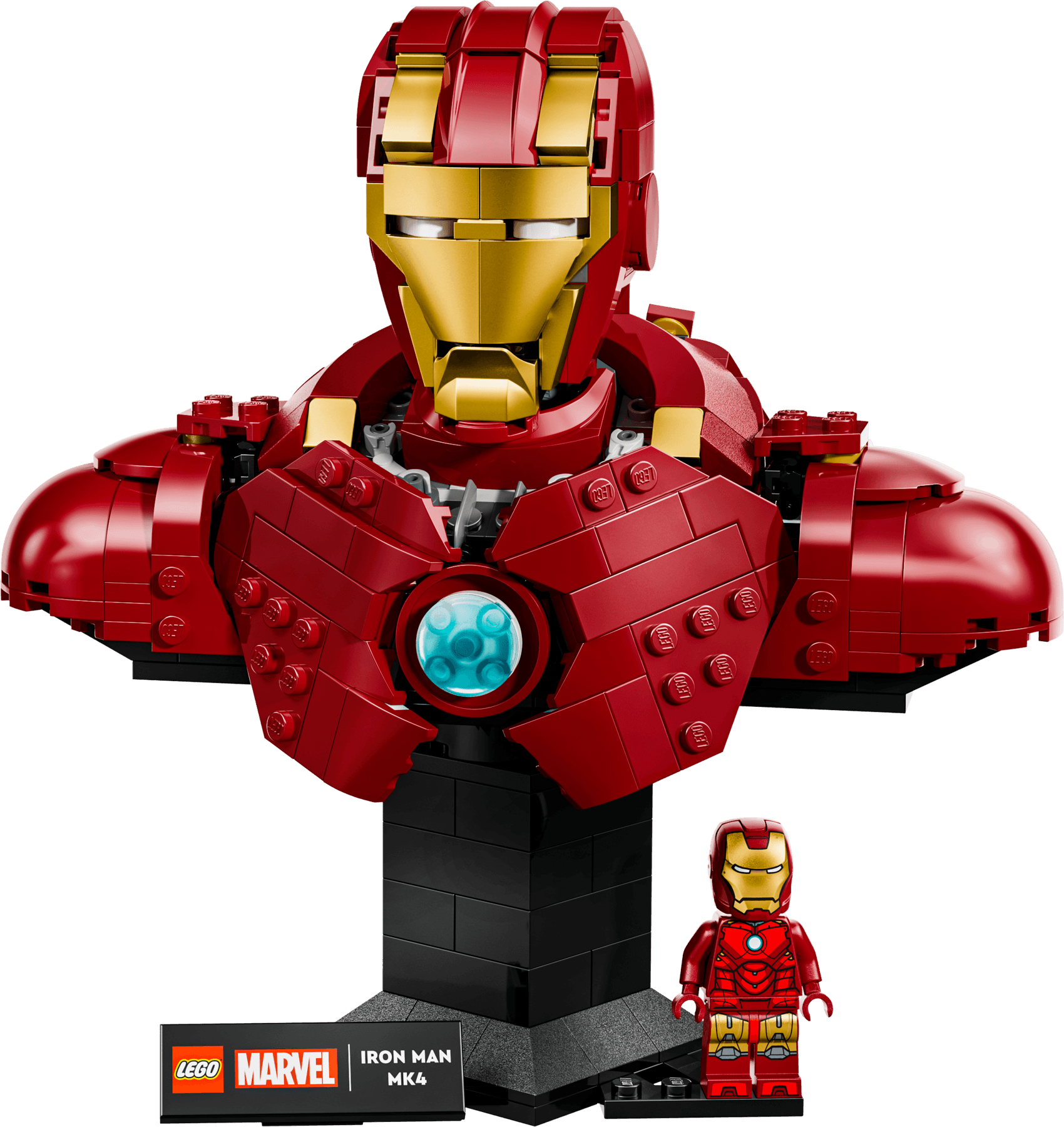LEGO Iron Man Mk4 Bust modelo, set 76327