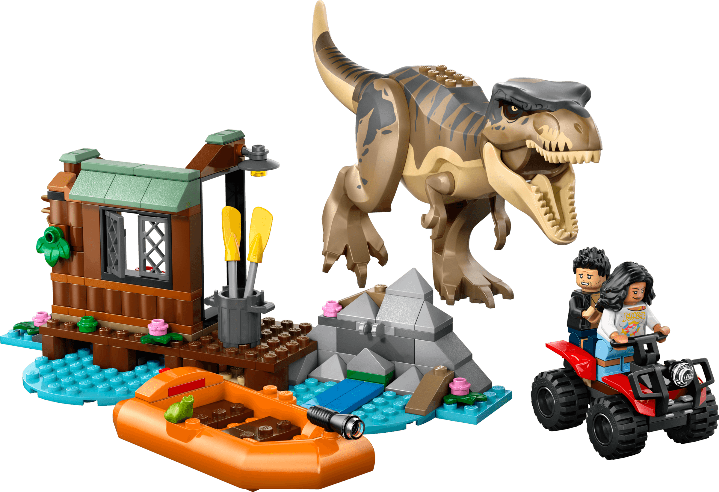 LEGO T. rex River Escape, set 76975