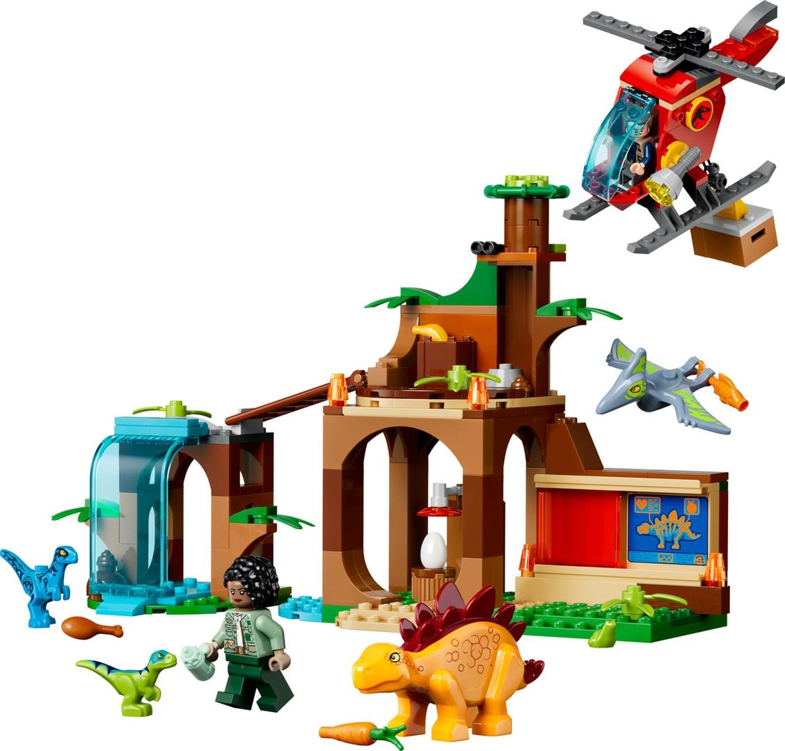 LEGO Velociraptor, Stegosaurus & Pteranodon Rescue, set 77981