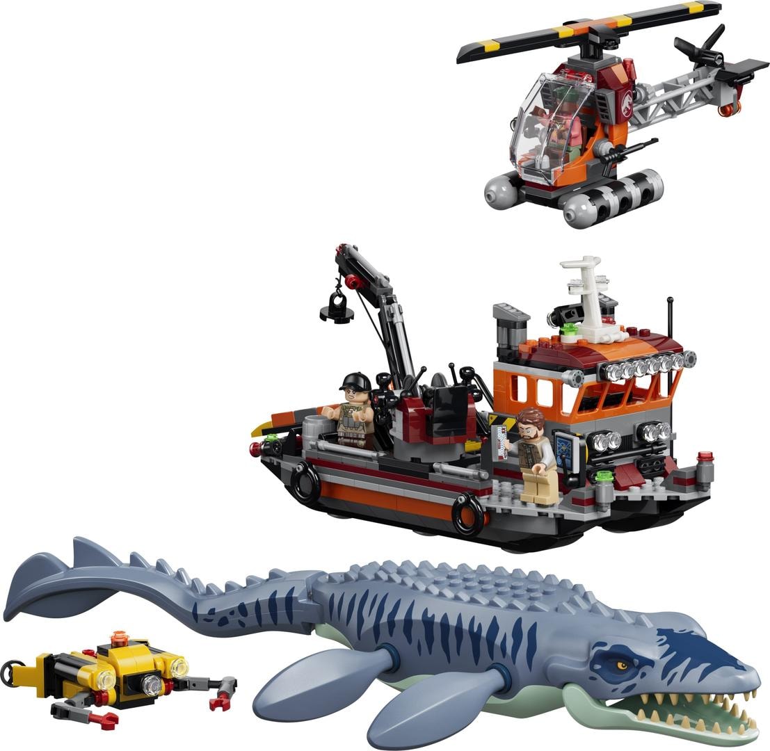 LEGO Ataque ao Barco de Dinossauro Mosassauro, set 77983
