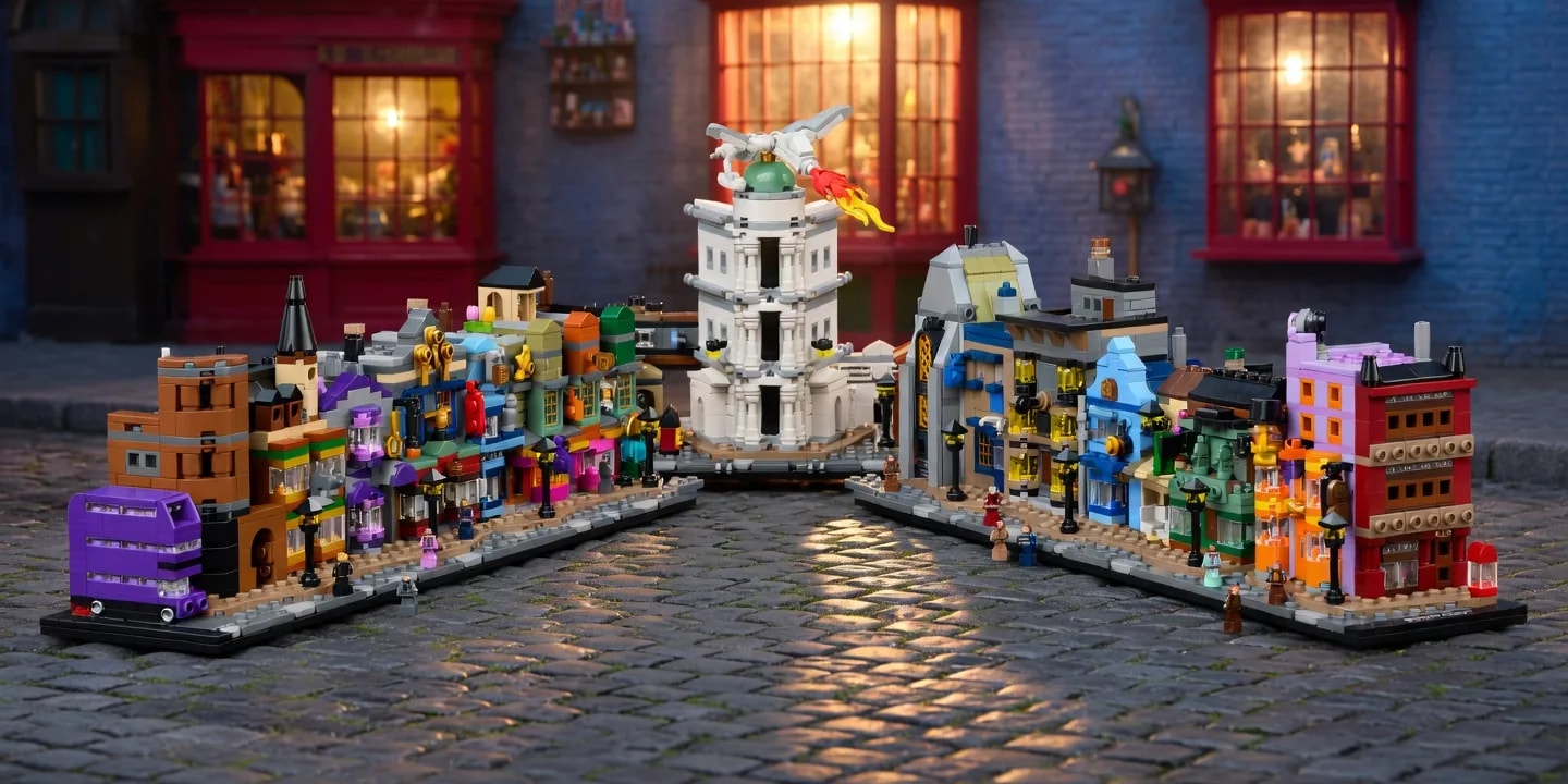 LEGO Diagon Alley Wizarding Shops, set 76444