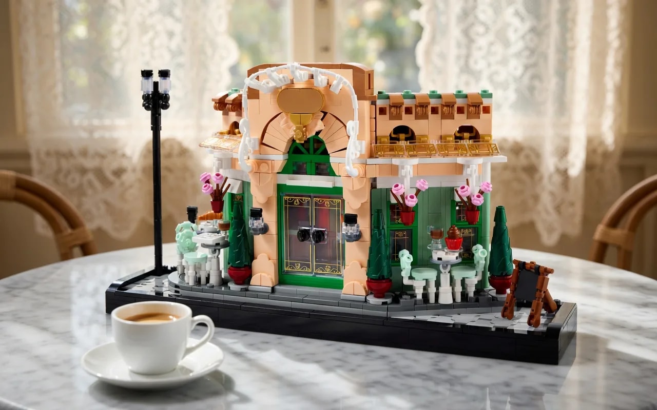 LEGO Café Decoração francesa inspirada em Paris, set 10362