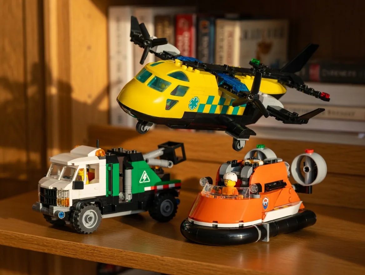 LEGO Remix avião, caminhão e hovercraft, set 60505