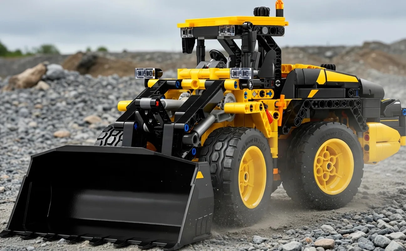 LEGO Carregadeira de rodas elétrica Volvo L120, set 42209