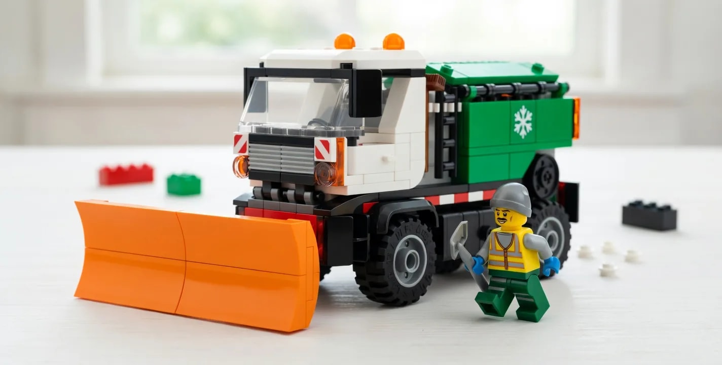 LEGO Caminhão e minifigura Snow Plow, set 60490