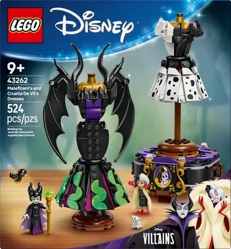 LEGO Vestidos da Malévola e Cruella De Vil, set 43262