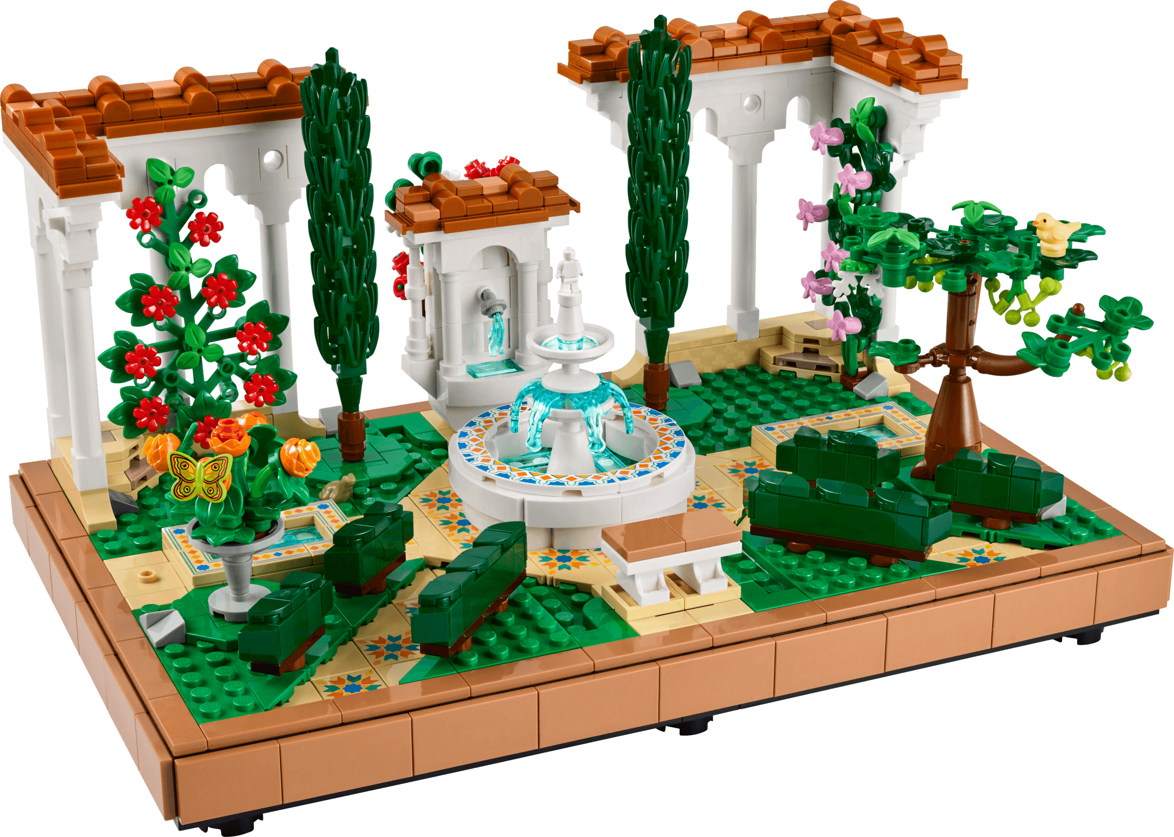 LEGO Fountain Garden
