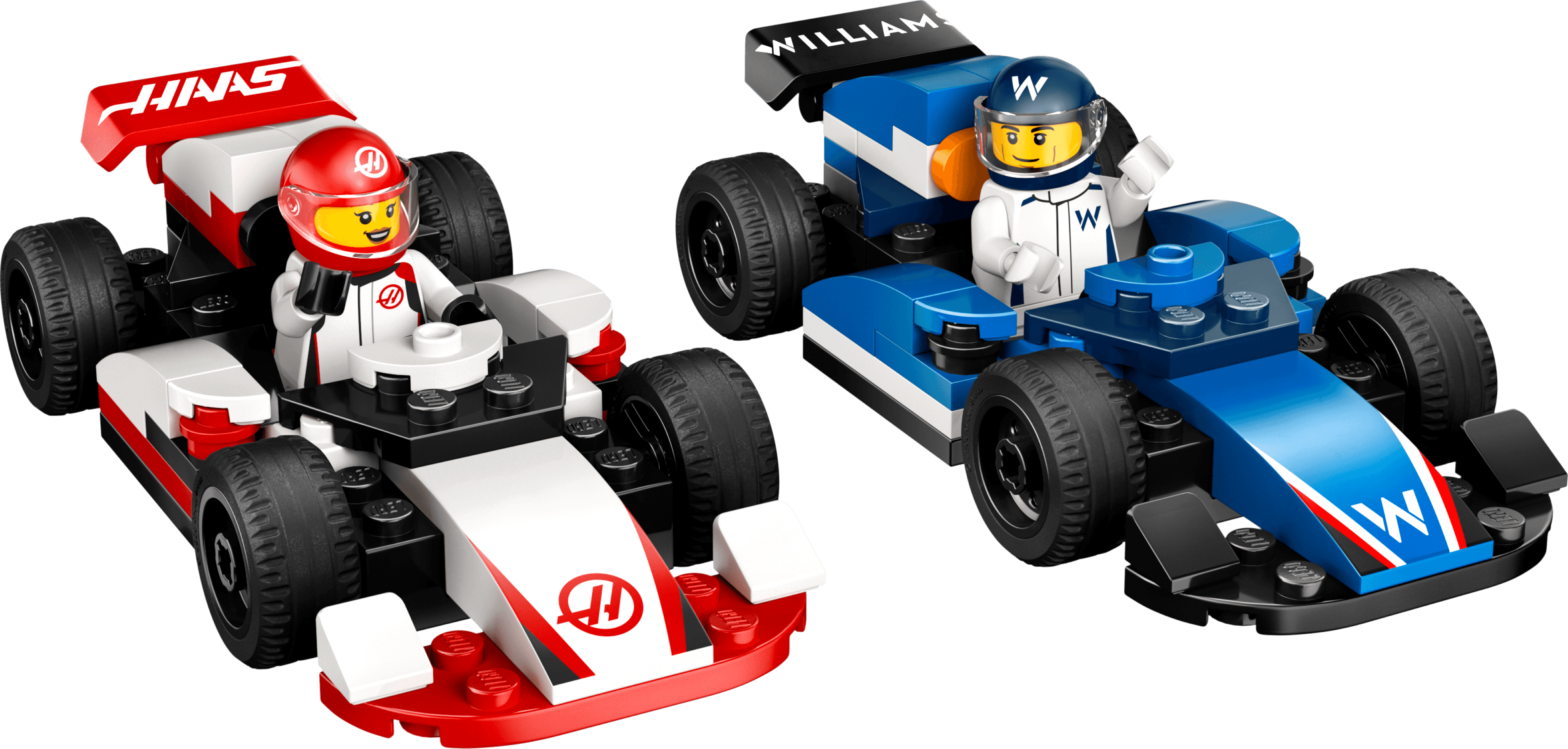 LEGO F1 Williams Racing & Haas F1 Race Cars
