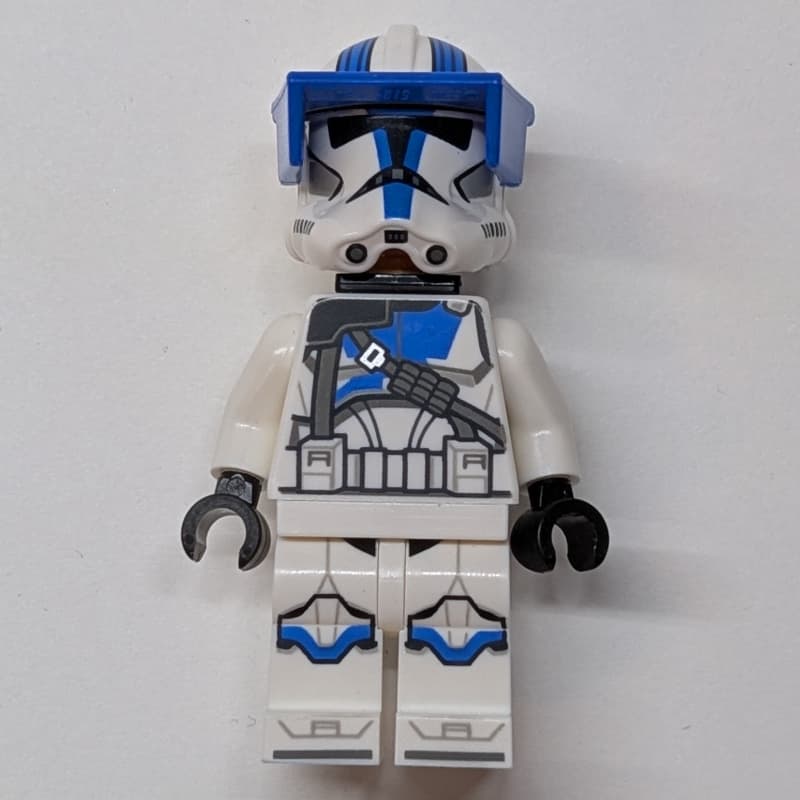 Clone Heavy Trooper, 501st Legion, White Arms, Blue Visor