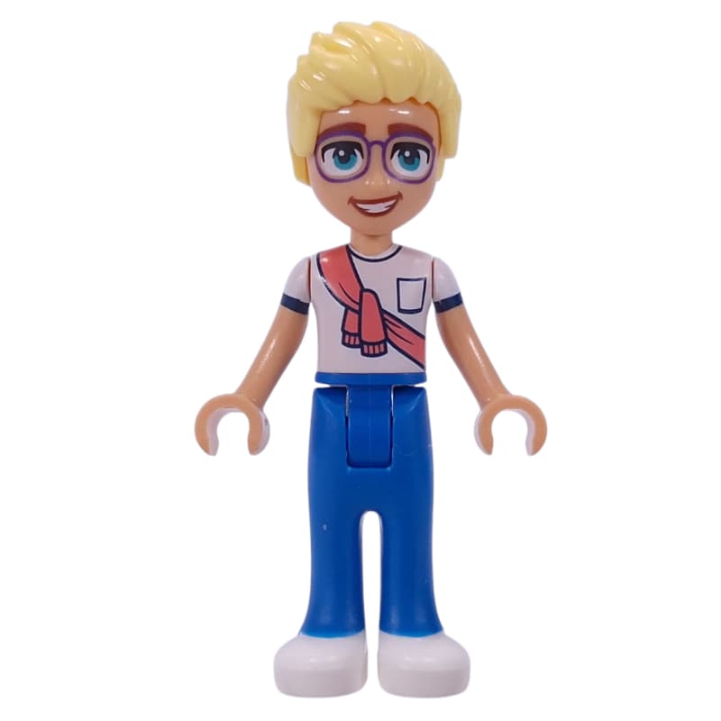 Olly - White Shirt, Blue Pants