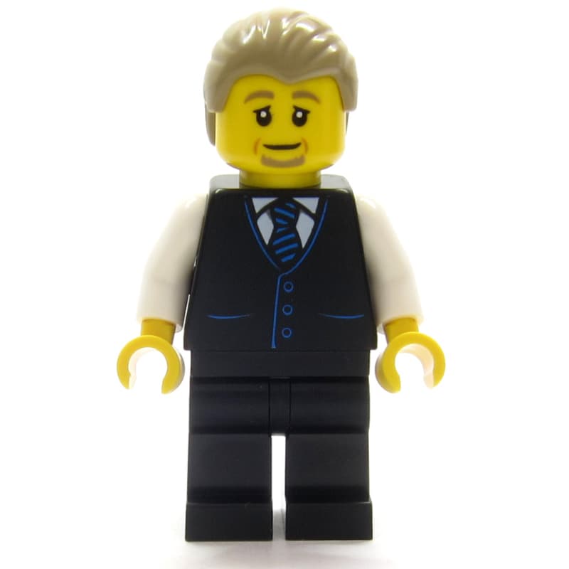 Air Traffic Controller, Black Suit, Dark Tan Hair