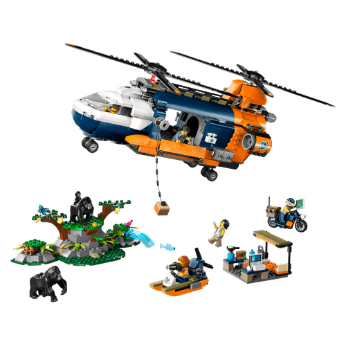 LEGO Helicóptero Explorador da Selva Acampamento