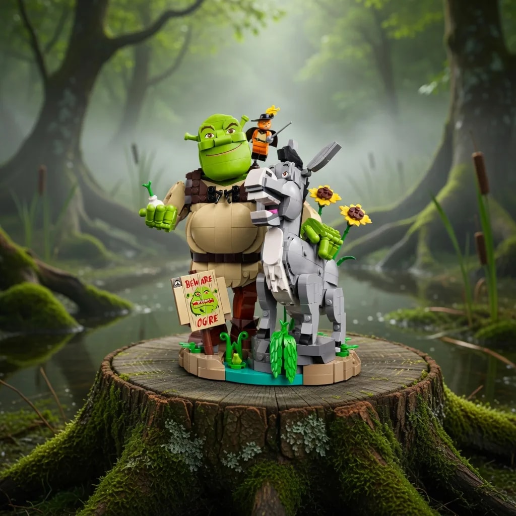 LEGO Shrek Burro Gato Botas, set 72423